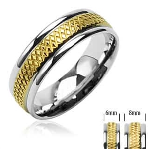 Ring Goldplated "Stainless steel"