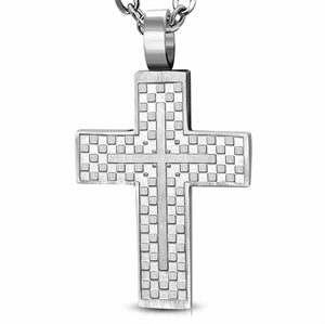 "Cross steel" Necklace.