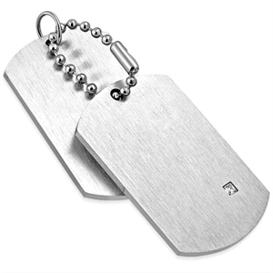 Matte Stainless Steel Pendant TAGS