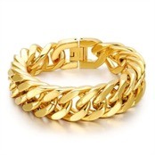 M5 gold-plated steel bracelet 21,5cm