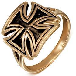 Bronze ring "Maltese" 