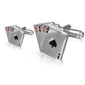 Cufflinks design Poker