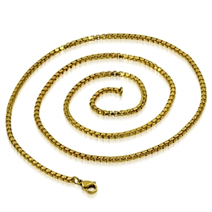 Lux chain gold plated 3mm/60cm