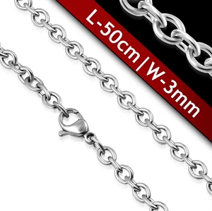 3mm stainless steel chain "50cm"