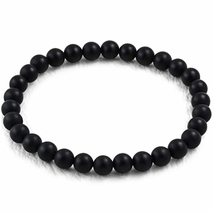 Blackstone pearl bracelet 6mm/18cm