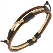 Hawk leather bracelet 20cm