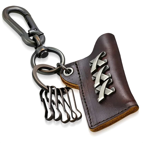 Leather key ring.