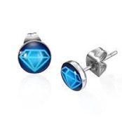 Earring "Blue Diamond"