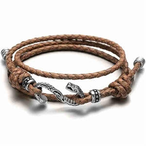 Sparz Leather Bracelet Snake
