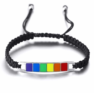 Brace braided bracelet LGBT+
