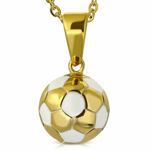 Golden Football in Stainless Steel