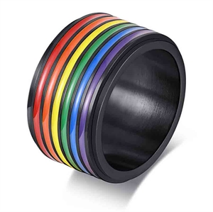 Spinning ring 12mm wide / LGBT+