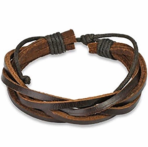 Fashion brown leather bracelet