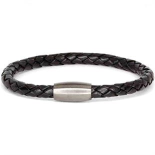 Basic Bracelet in Bolo Leather Black