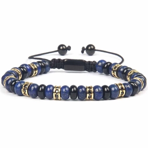Blue Aila pearl bracelet with Lapis pearls