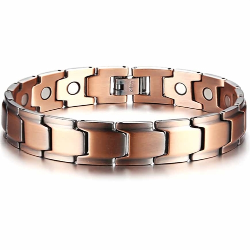 Brass bracelet with magnets "Brass"