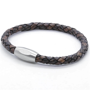 Lionar brown leather bracelet in boloflet