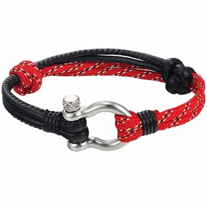 Black/Red Sailorman Bracelet