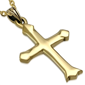 cross necklace plated