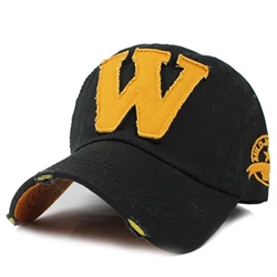 W Cap in black and yellow