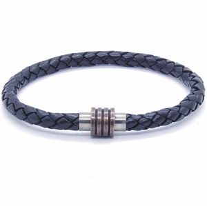 Bronz Alekos men's bracelet in leather