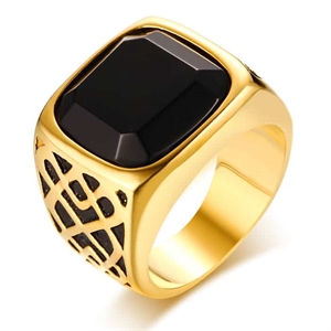 Goll gold-plated men's ring.