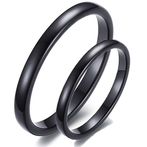 Tungsten engagement ring "Black"