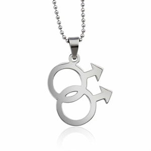 HIM - Necklace in stainless steel.