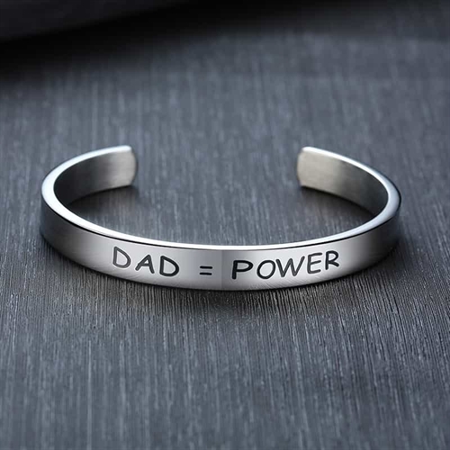 Love my DAD - bracelet in shiny steel