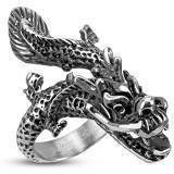 Finger Ring "China Dragon" Steel