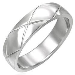 Classic ring in stainless steel.