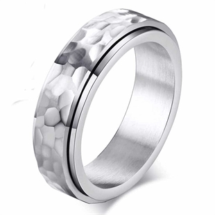 Stainless steel spin ring.
