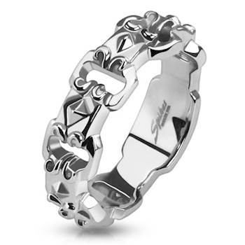 G4 Mens ring in Stainless steel (316L)