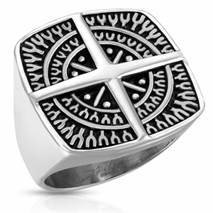Compass ring in stainless steel
