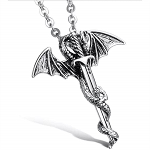 sword and dragon necklace