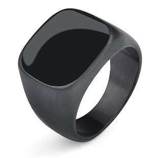 Black men's ring