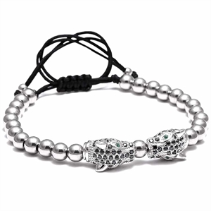 bracelet leopard steel