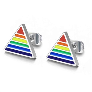 Triangle LGBT+ earring