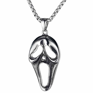 Scream necklace in stainless steel