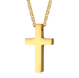 Golden cross jewellery with chain