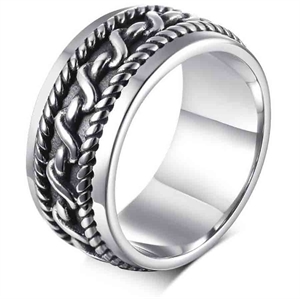 Nazar men's ring in steel