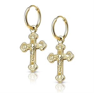 Jesus earring gold plated