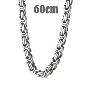 Big Hawn necklace in matt steel 60cm / 7mm