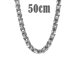 Big Hawn necklace in matt steel 50cm / 7mm