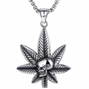 Smoke skull cannabis - necklace
