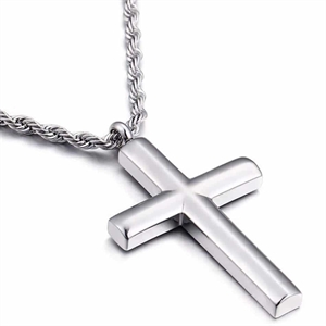 Blank Pietri cross necklace.