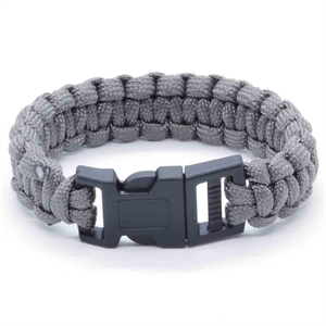 Grey paracord bracelet 21 cm