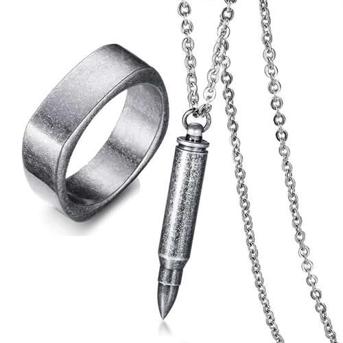 Necklace and men\'s ring OXY