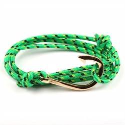 Green sailor cord bracelet