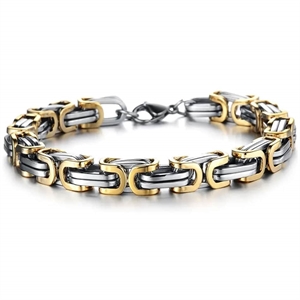 Gold Hawn men's bracelet in steel